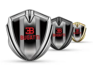 Bugatti Auto Logo Abzeichen Tuning Stil Glänzendes Metall
